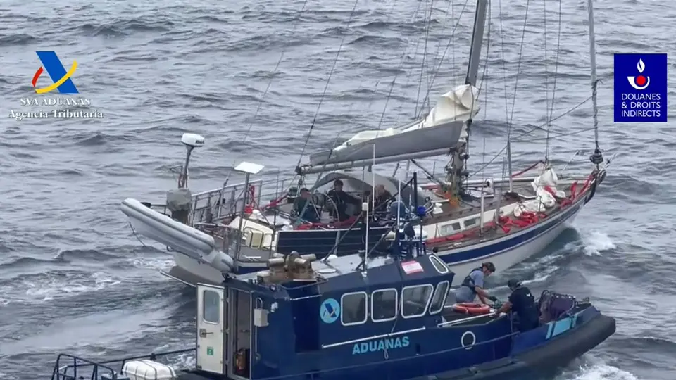 Uruguayan arrested with 2,100 kg of cocaine on sailing boat 400 miles off Galicia