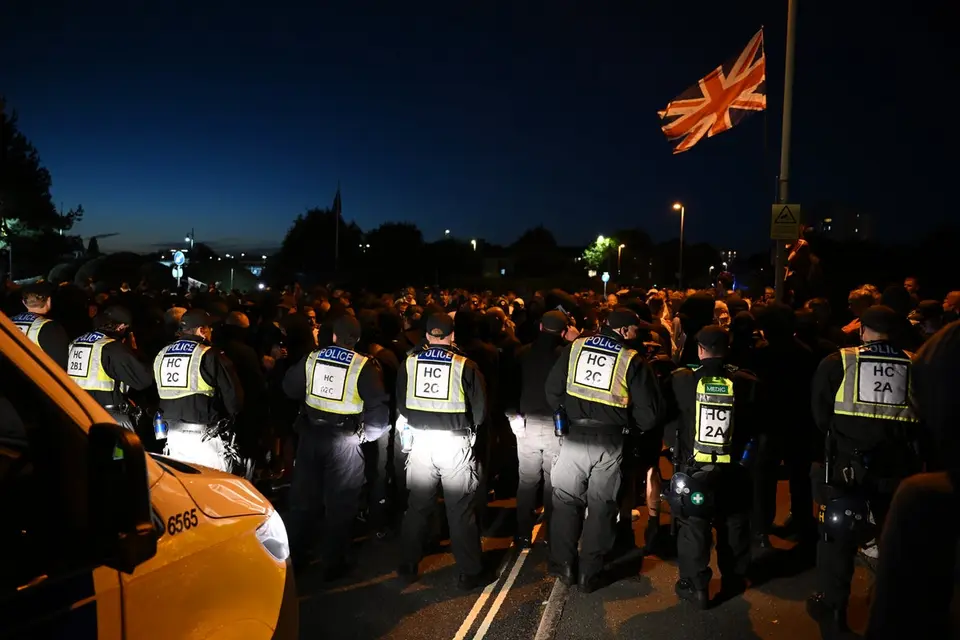 Three charged with assaulting emergency workers at Gosport anti-migrant protest