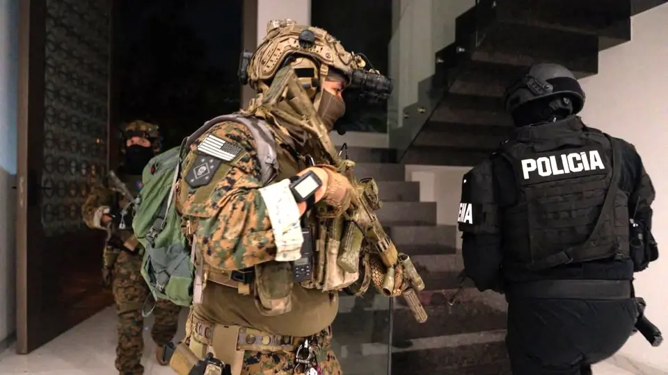 Operativo conjunto Ecuador-EE.UU. desmantela red del Cártel Jalisco y detiene a 40 personas