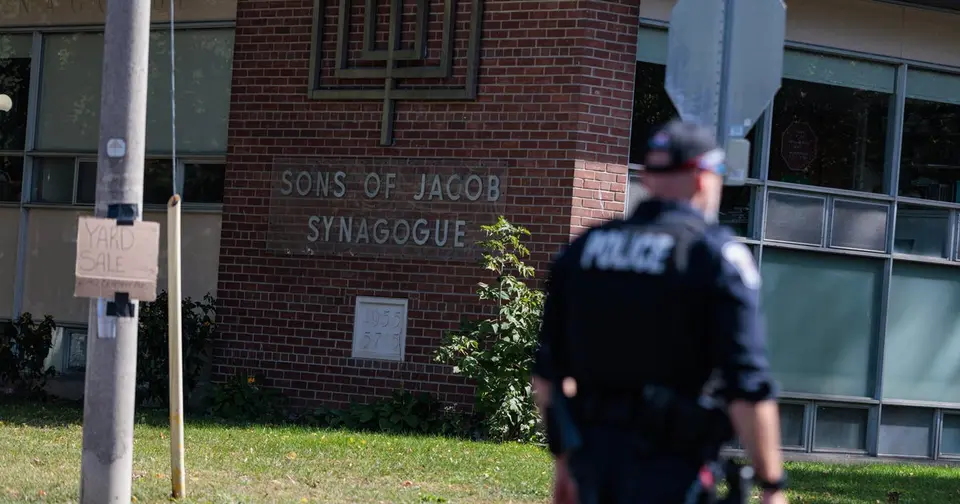 Officer shot multiple times holds off synagogue gunman in Belleville, Ontario