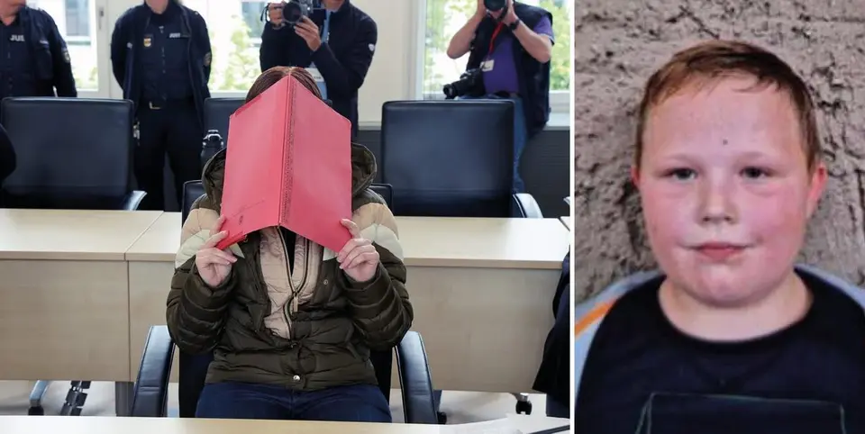 Woman accused of murdering eight-year-old boy – now back together with his father