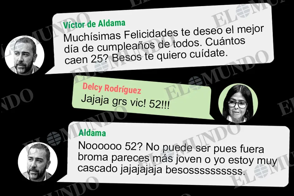Secret messages between Aldama and Delcy Rodríguez reveal business dealings and close friendship