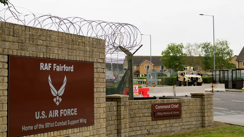 Five men arrested near RAF Fairford on terrorism and explosives suspicion