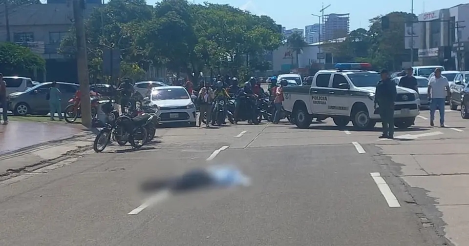 Hombre asesinado a tiros en el segundo anillo de Santa Cruz de la Sierra