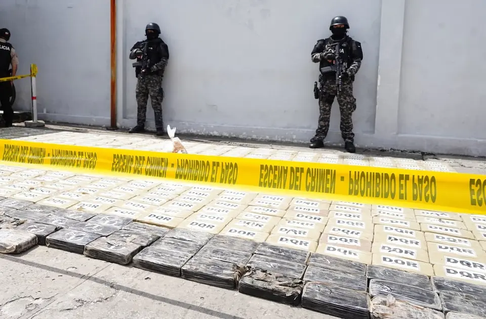 Ecuador incauta más de 160 toneladas de droga en 2025: valor llega a $24.560 millones en mercados internacionales