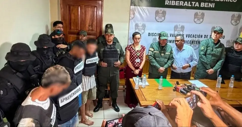 Cuatro detenidos en Riberalta por asesinato vinculado al Comando Vermelho y Los Choleros