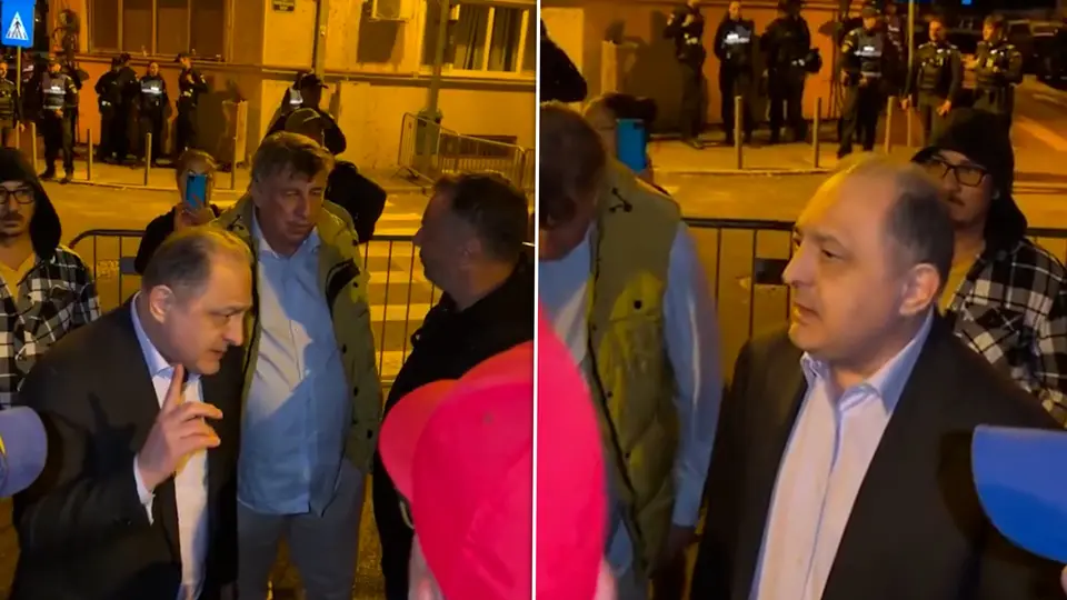 Protest for Călin Georgescu at Central Detention: Vanghelie among demonstrators