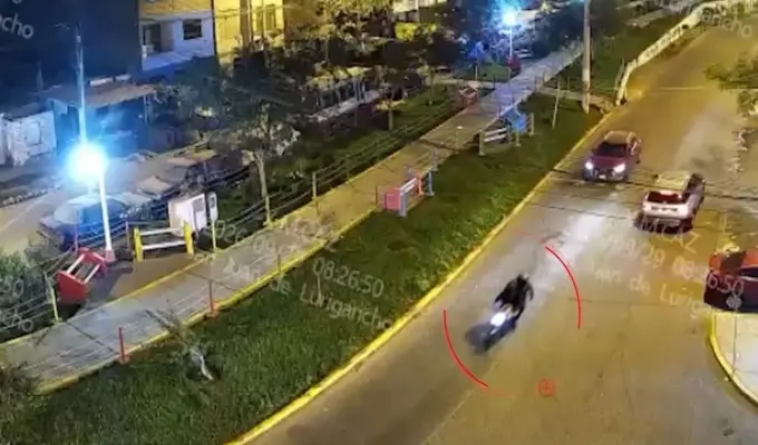 Double murder in San Juan de Lurigancho: cameras reveal escape of gunmen on motorcycle