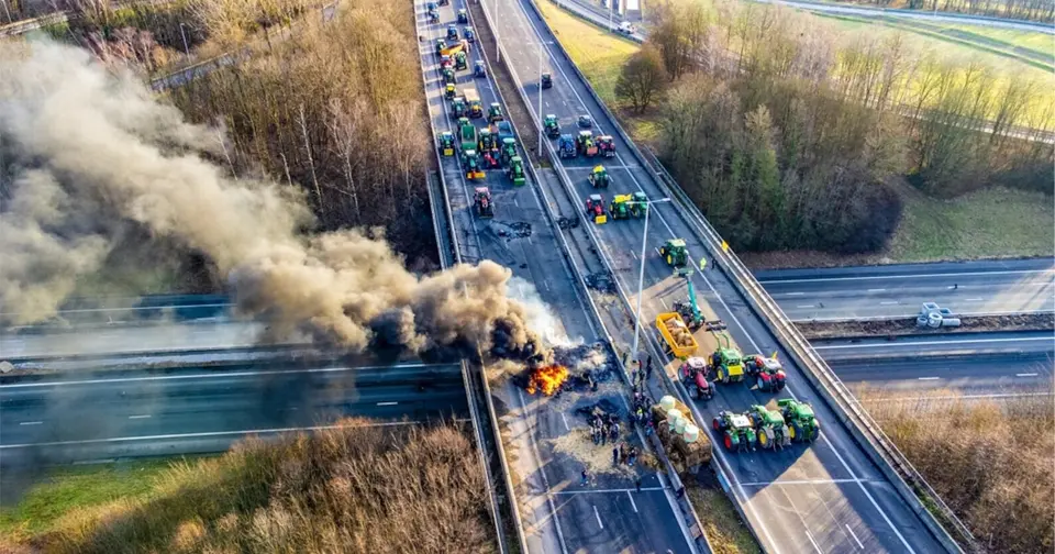 Boerenprotest Daussoulx 2024 : bijna 100.000€ schade, vrijspraken gevraagd
