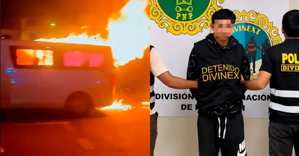 Eight arrested for burning of minibus driver in Los Olivos: four are Venezuelan