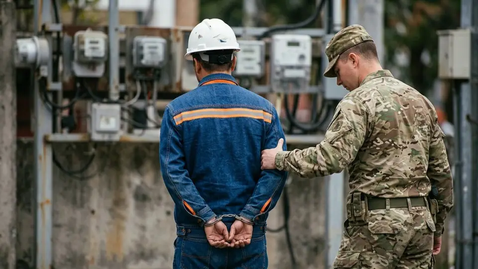 Técnico detenido por conexión eléctrica ilegal en Los Cerros de Arroyo Hondo