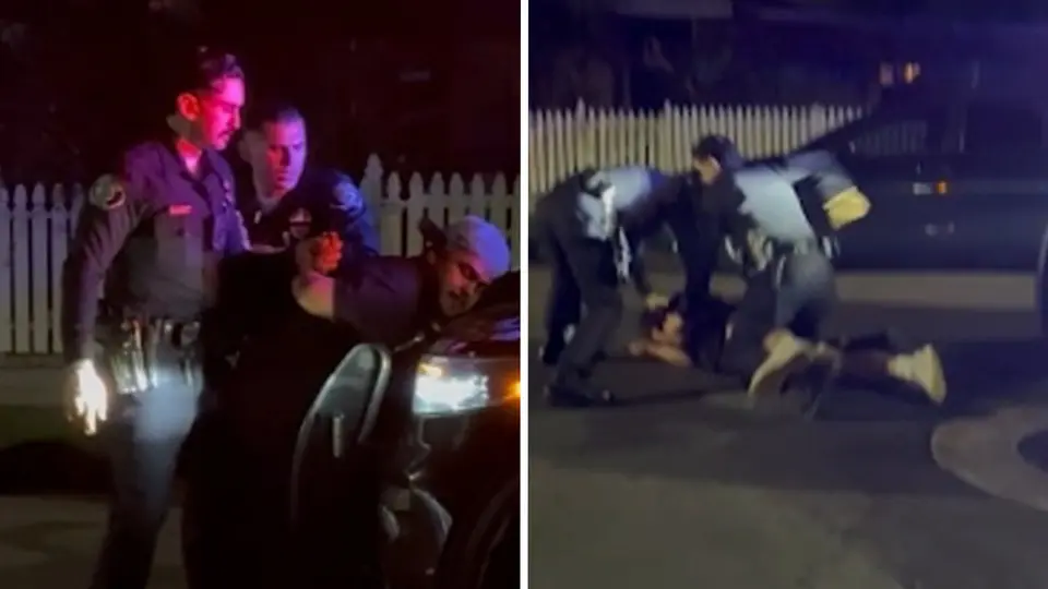 Santa Ana police punching arrest caught on video, use-of-force probe launched