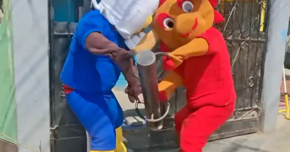Peruvian officers dressed as World Cup mascots arrested suspected drug dealer