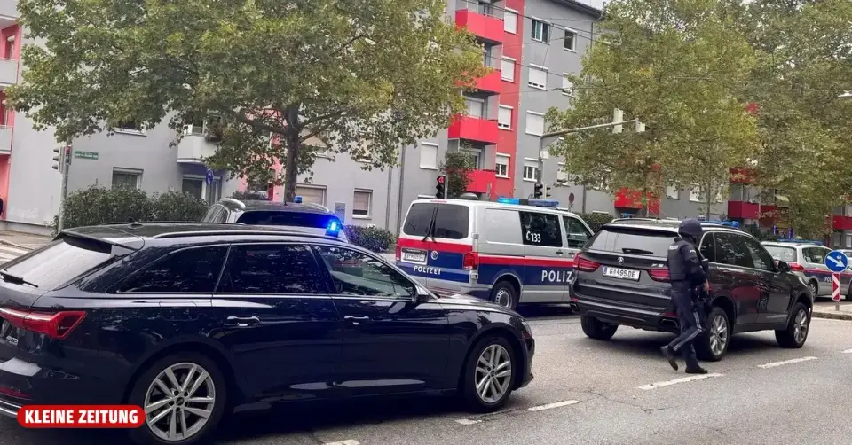 Erfundene Waffenbedrohung in Graz: Paar zeigt sich nach Großeinsatz selbst an