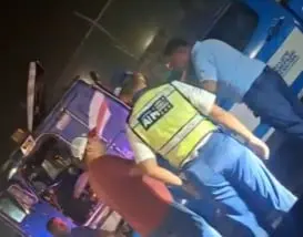 Conductor detenido tras golpear a agente de la ATM en operativo en Guayaquil