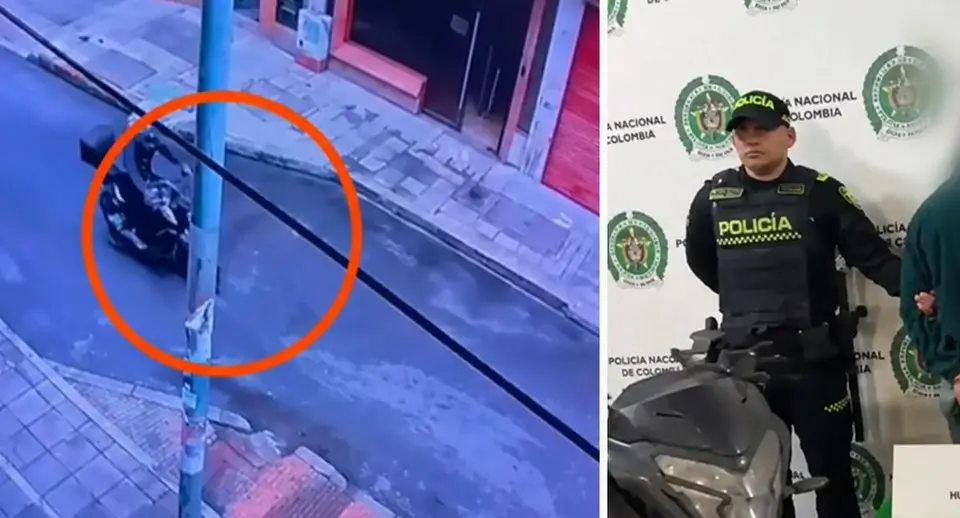 Motocicleta robada recuperada en Bogotá: GPS y vecinos clave para capturar al ladrón