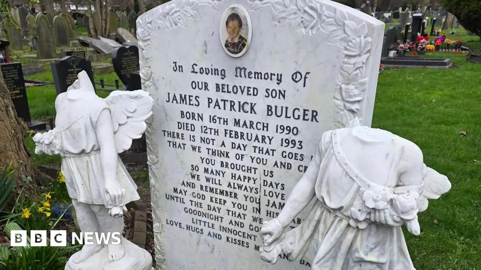 James Bulger's grave vandalised again at Liverpool cemetery, man arrested
