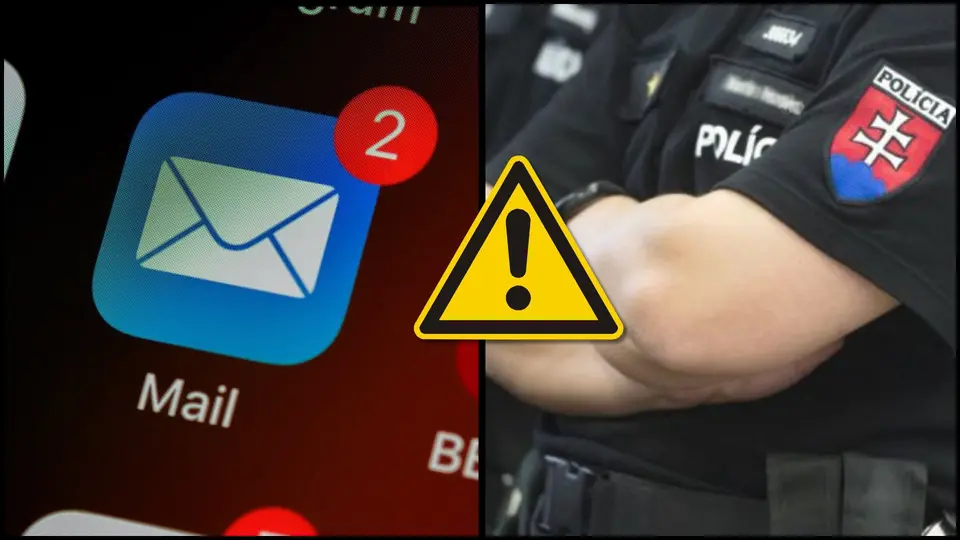 Falošné e-maily v mene polície: podvodníci strašia Slovákov nezaplatením pokuty