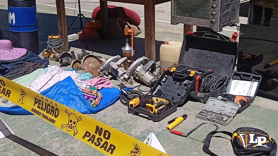 FELCC desmantela banda de robos en Oruro: dos detenidos y objetos recuperados