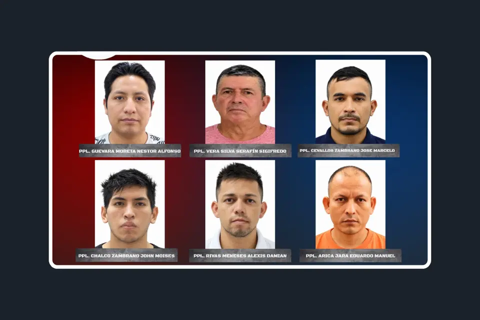Seis presos fugados del CPL Santo Domingo N.° 1 tras perforar muro de máxima seguridad