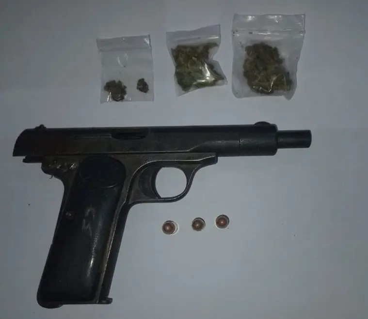 Shotgun, cannabis and ammunition seized at Corentyne home, two arrested