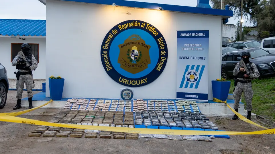 Operación Trazador en Montevideo: 265 kg de droga y cuatro detenidos