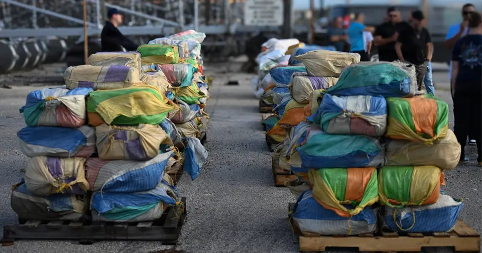 US Coast Guard offloads $57m in cocaine and marijuana at Florida port
