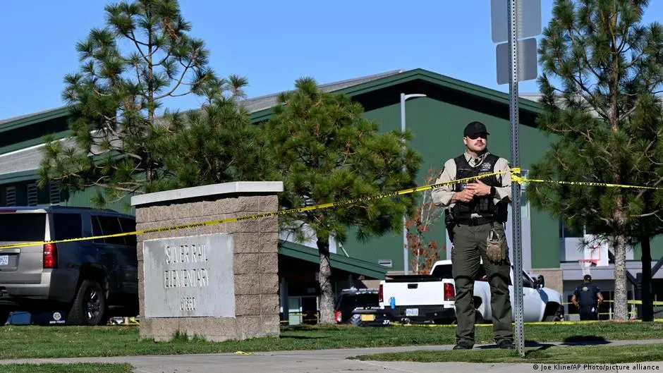 Oregon school shooting: gunman, 16, kills three children and teacher in Bend