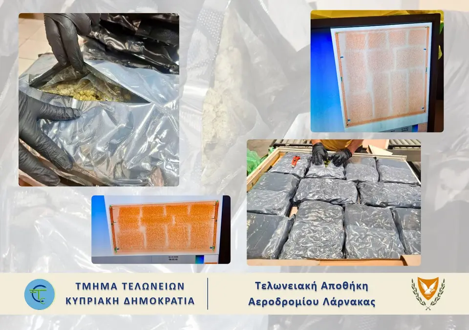 6 kilograms of cannabis hidden in painting – Two arrests in Larnaca