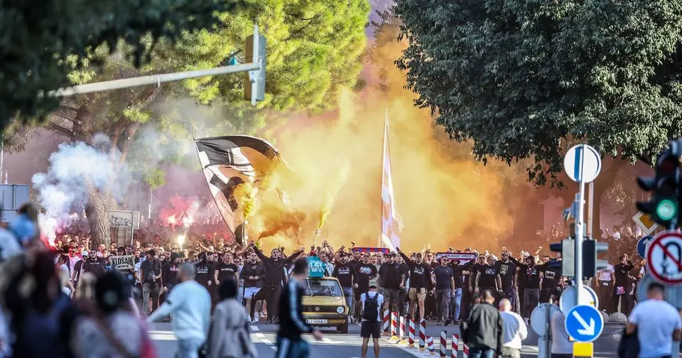 Četvero ispitano zbog nacističkog kortea Torcide u Splitu, 14 prijava
