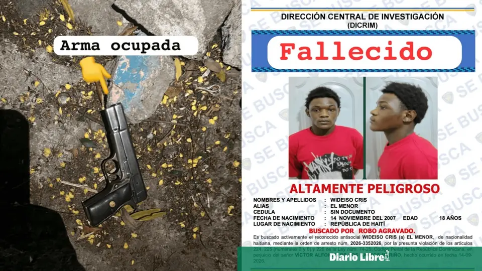 Haitiano muerto en Santiago tras enfrentamiento con Dicrim, sospechoso de asalto a enfermera