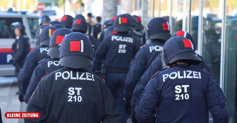 Grazer Derby: rund 100 Anzeigen, drei verletzte Polizisten und illegale Böller