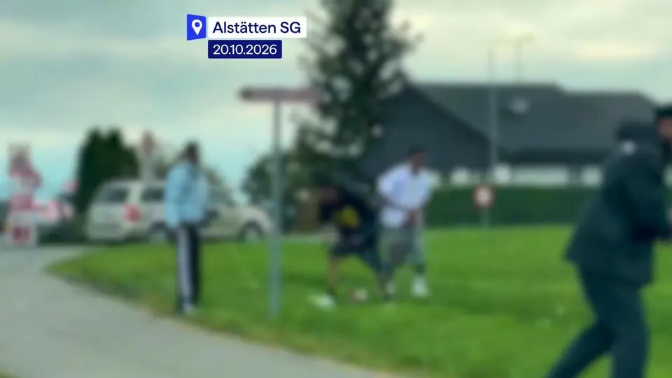 Schlägerei in Altstätten SG: Steine fliegen, ein Leichtverletzter