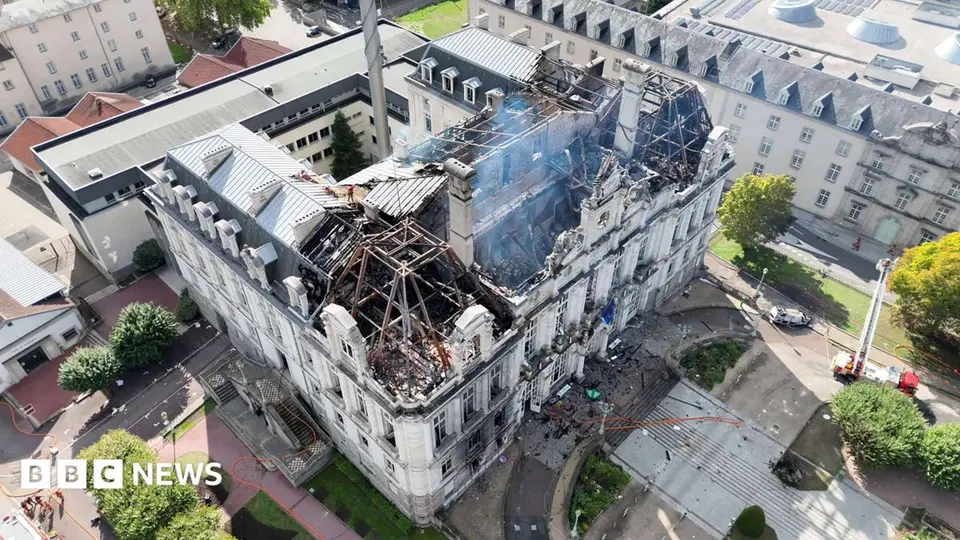 Limoges town hall gutted by fire as France arrests 2,500+ amid nationwide disorder