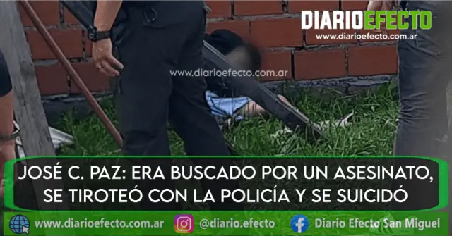 Tiroteo en José C. Paz: sospechoso de asesinar a oficial penitenciario se suicida tras herir a un policía