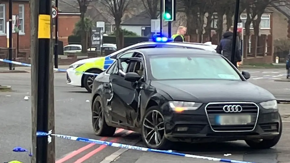 Two men hospitalised after armed fight and crash in Coventry