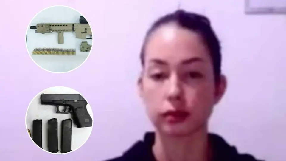 Influencer de Cali capturada con arsenal de armas y municiones en su vivienda de Pance
