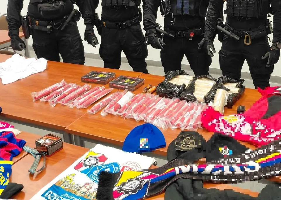 Police dismantle fake fan network in Wrocław – drugs and weapons seized