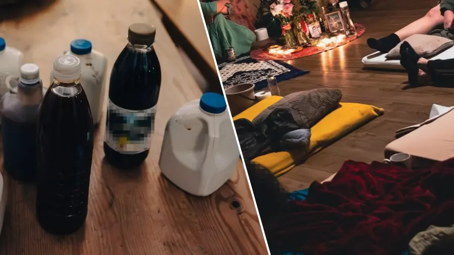 Policja przerwała rytual z DMT w powiecie kieleckim, siedem litrów naparu zabezpieczono
