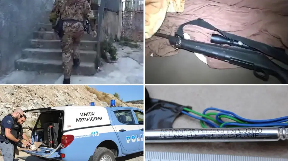 Nuoro, swoop against arms trafficking: seizure of rifles and dynamite