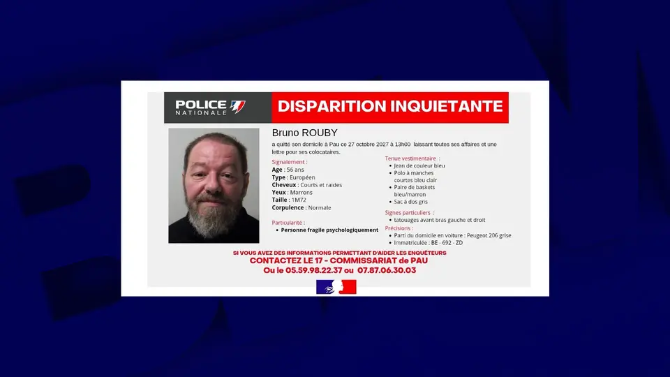 Disparition inquiétante à Pau : la police lance un appel à témoins