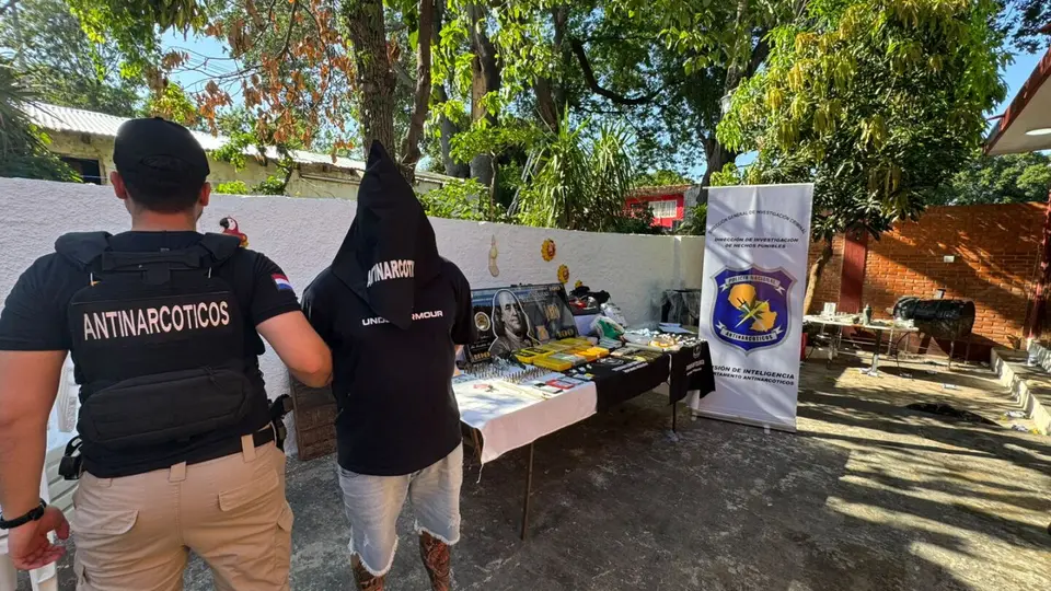 Desmantelan presunta célula de Marset en Asunción: 8 detenidos y 10 kg de cocaína