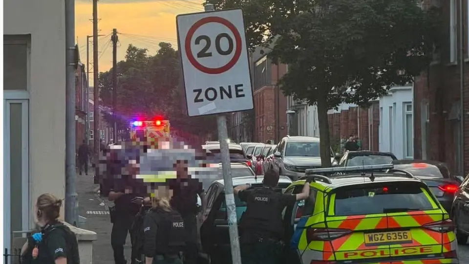 Two men arrested after stabbing in Belfast's Fitzroy Avenue area