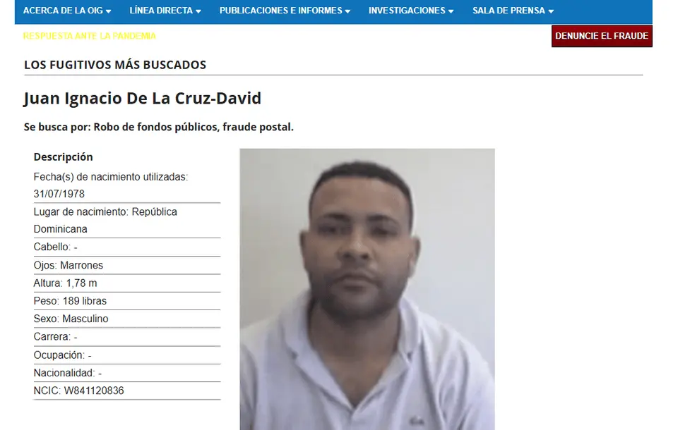Dominicano acusado de fraude de $133,000 en ayudas por desempleo en Puerto Rico