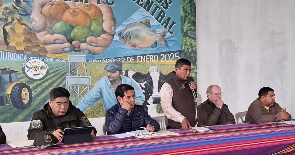 Murder of trade union leader in Yapacaní: Government and Police meet with residents
