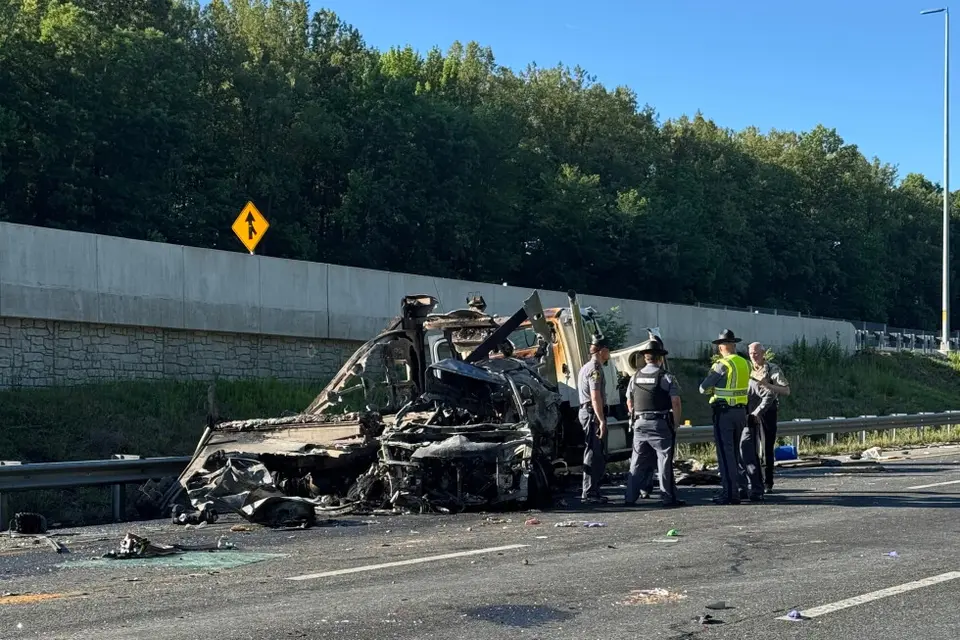 Bus crash on Virginia highway kills Massachusetts family of four heading to wedding