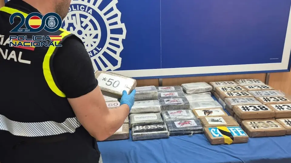 Operation Diana: National Police seize 80 kg of cocaine and weapons in Valencia
