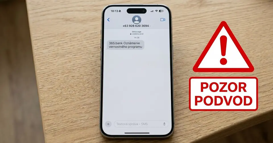 Phishingový podvod cez SMS: útočníci sa vydávajú za 365.bank