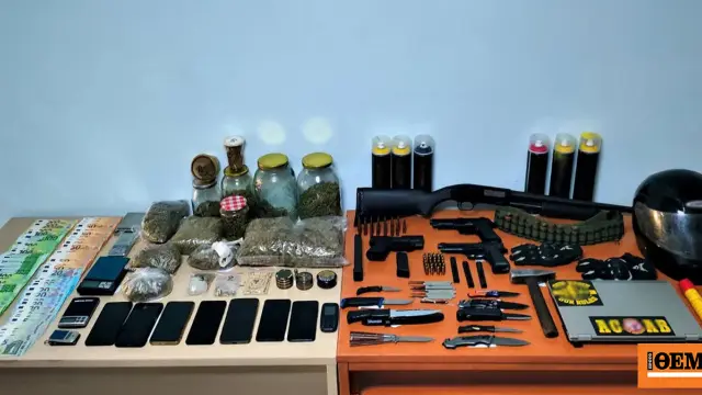 Thessaloniki: Armed criminal organisation with carbines, pistols and knives dismantled by police