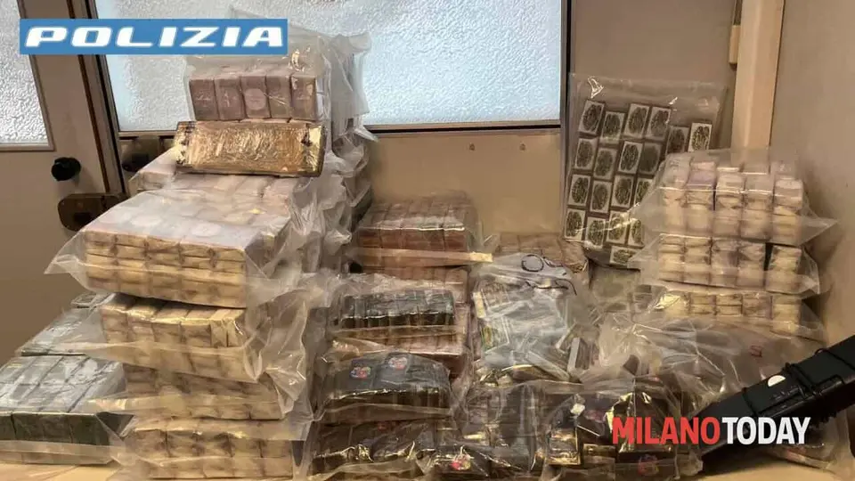 Sequestrati 190 kg di hashish in un garage a Cesate: due arresti nel Milanese
